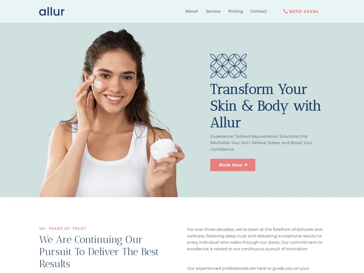 Allur Beauty Website