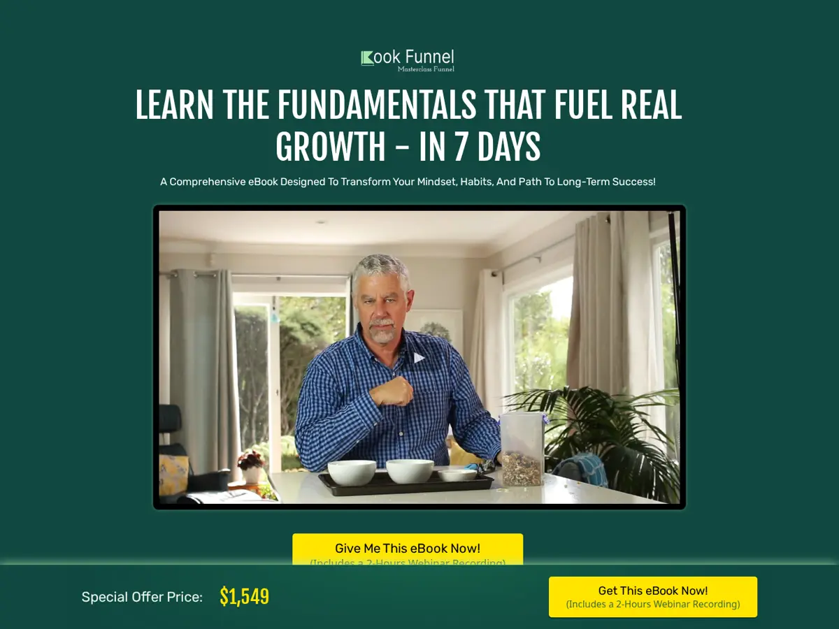 Book Funnel Masterclass Funnel