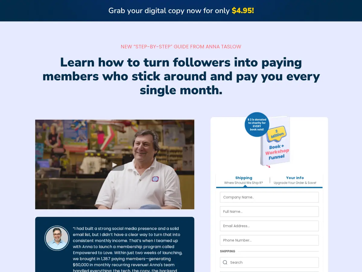 Book + Workshop Funnel