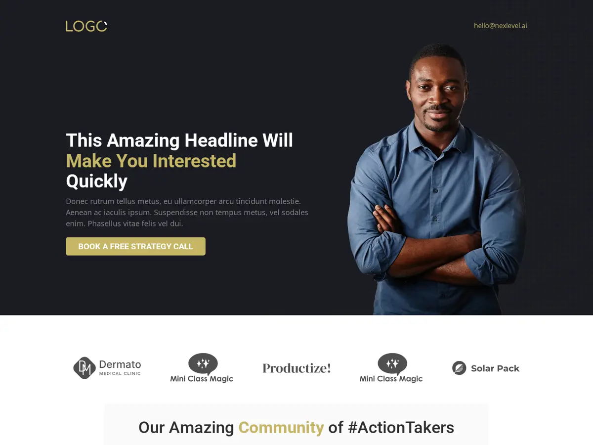 Coach Funnel – A1 GoHighLevel template preview