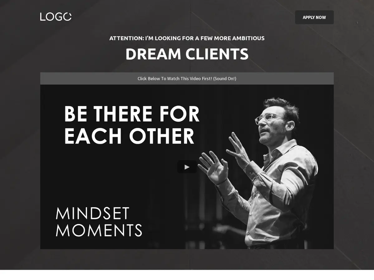 High Ticket Accelerator Application Funnel