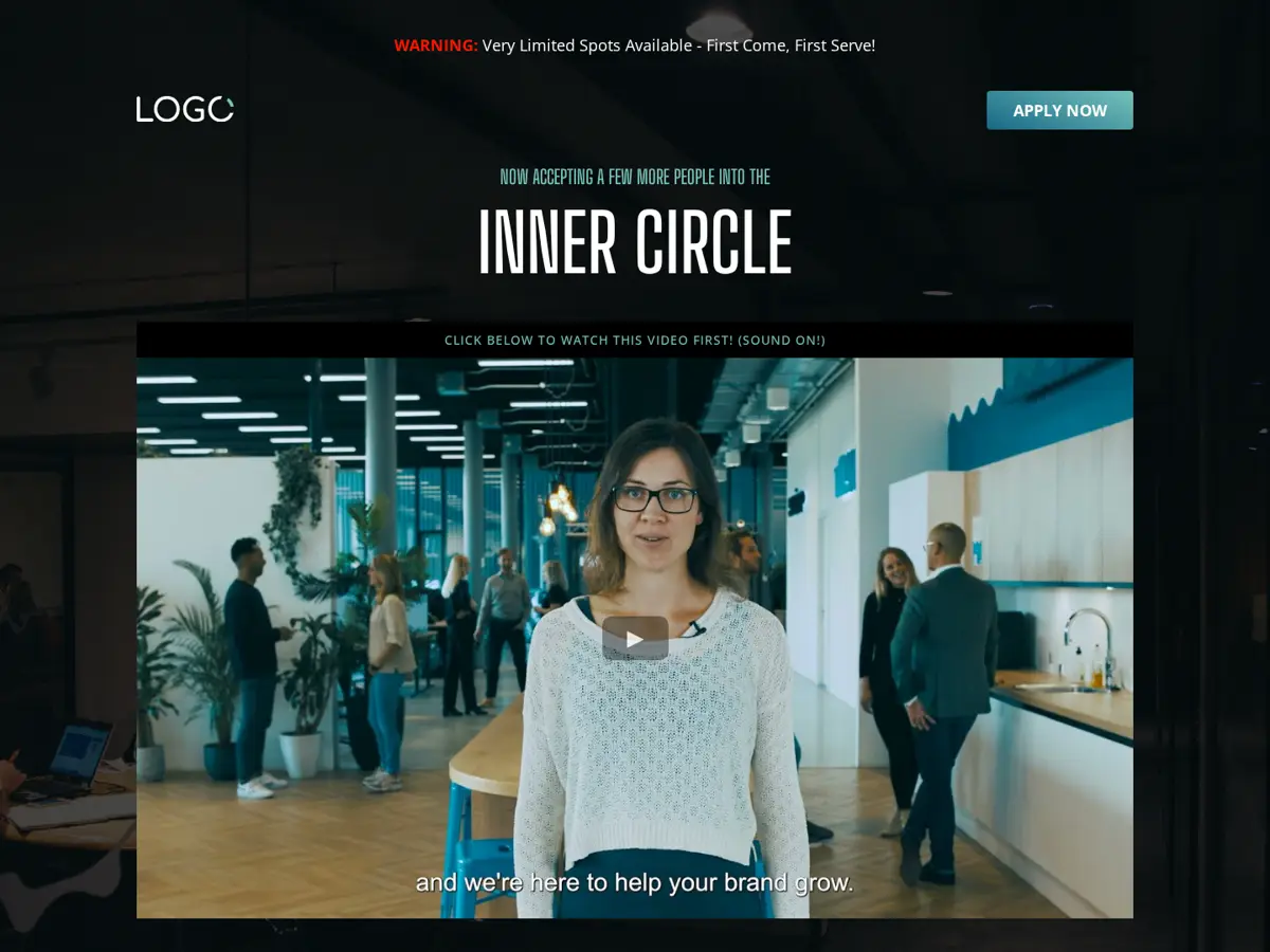 Inner Circle Application Funnel Aqua