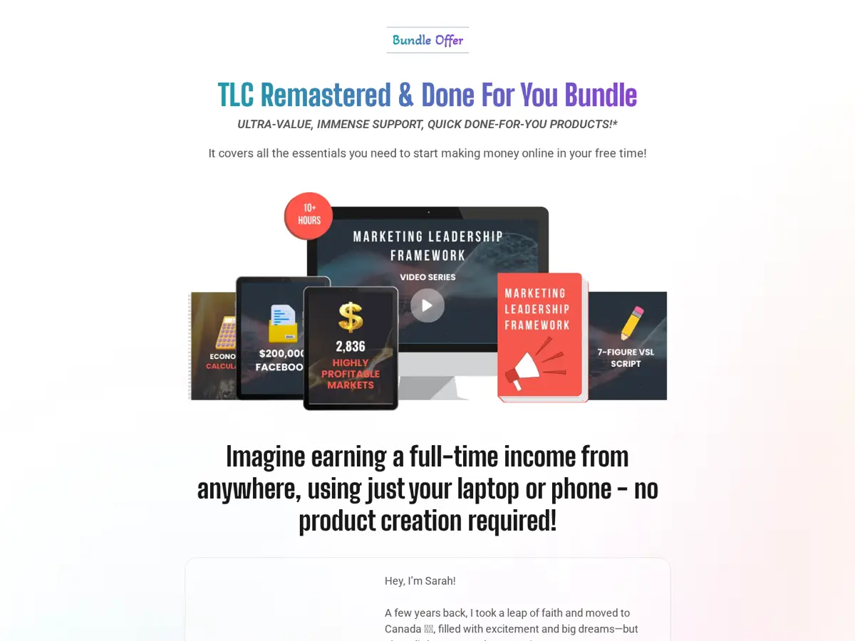 Mobile-Friendly Bundle Offer Funnel