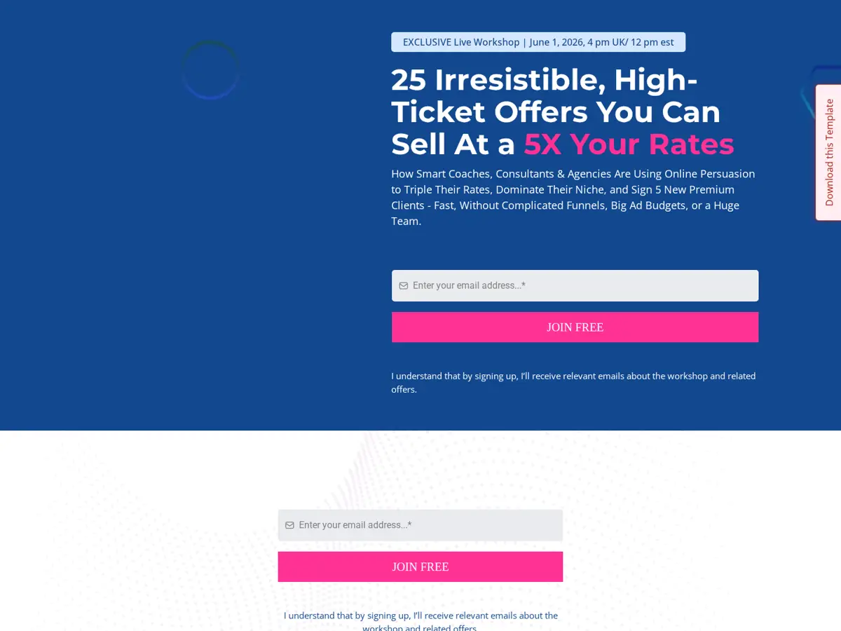 Persuasive Workshop Funnel