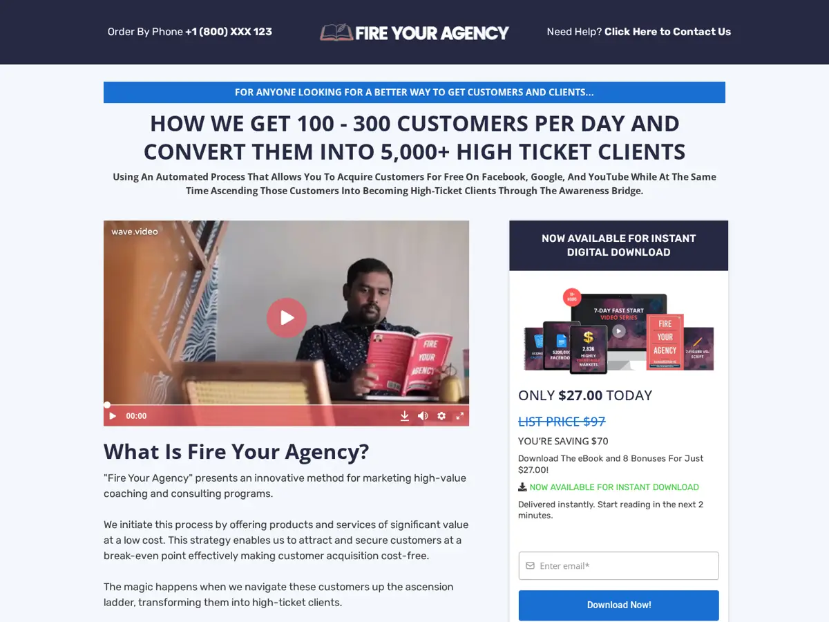 Simple Book Funnel Blue
