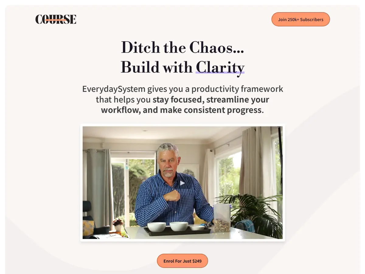 Simple Course Creator Funnel
