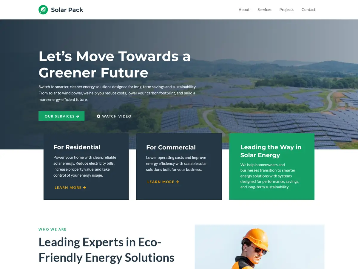 Solar Pack Website