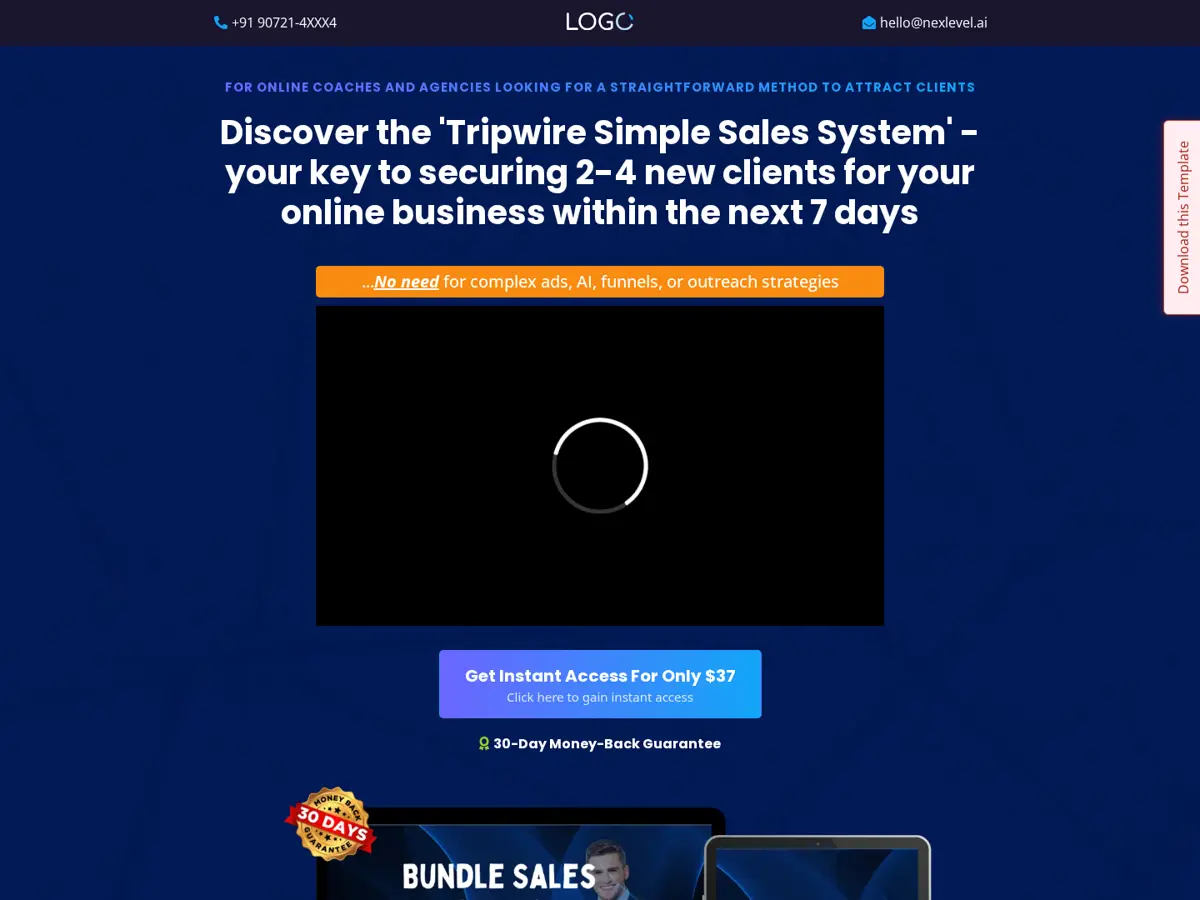 Tripwire Bundle Offer Funnel