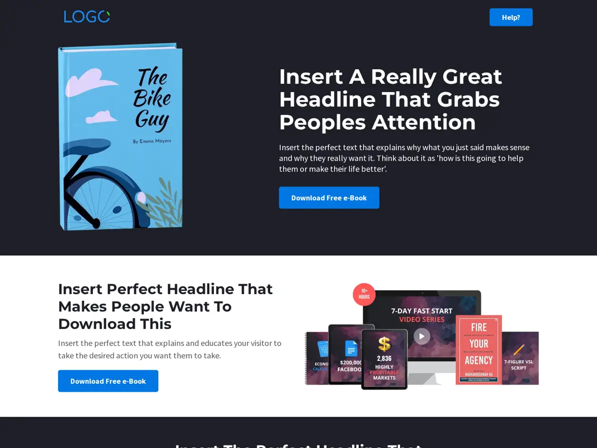 Universal Lead Magnet Funnel GoHighLevel template preview