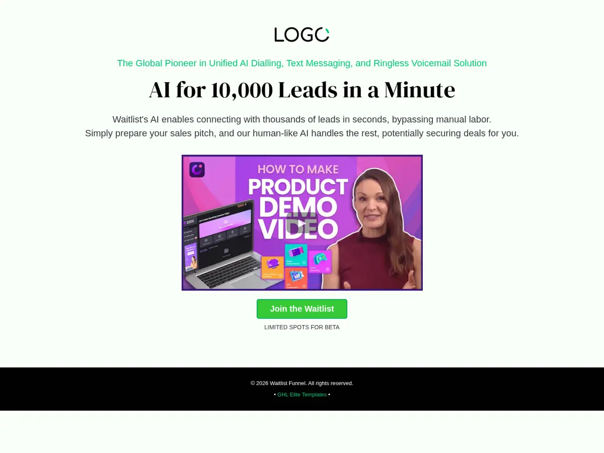 Waitlist Funnel