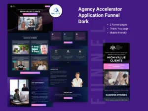 Agency Accelerator Application Funnel Dark