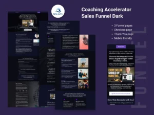Coaching Accelerator Sales Funnel Dark