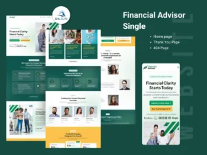Financial Advisor Single Website