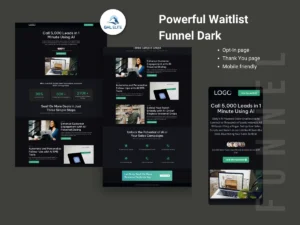 Powerful Waitlist Funnel Dark